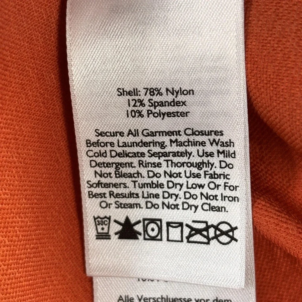 Eddie Bauer First Ascent Jacket Womens Medium Orange Soft Shell Full Zip Hiking‎